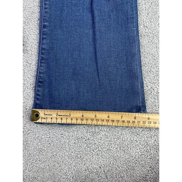 American Eagle Jeans Women’s 14 X-Short Blue Skinny Kick High Rise Distressed - Picture 11 of 12